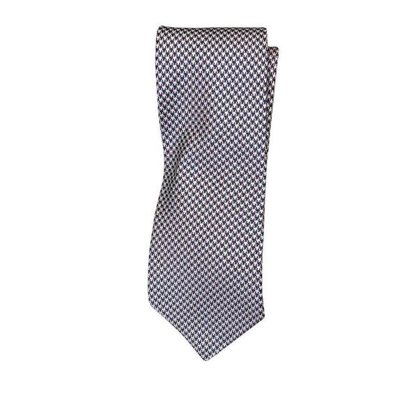 Brooks Brothers Men's Silk Necktie Multicolor Houndstooth Pattern - Picture 1 of 5